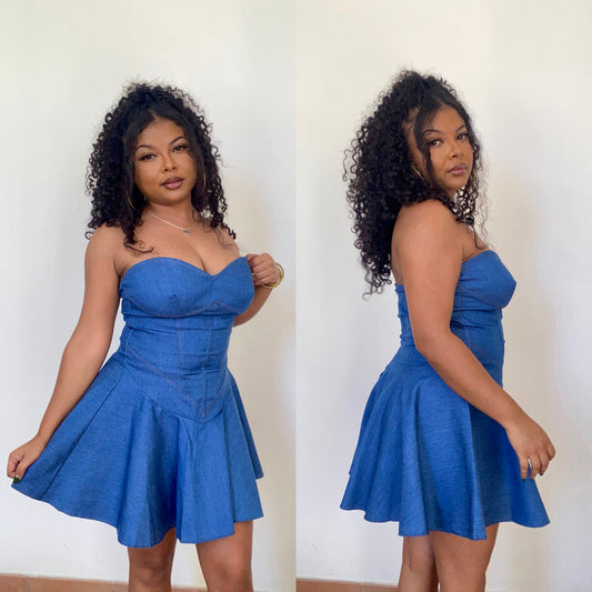 Robe jean foncé