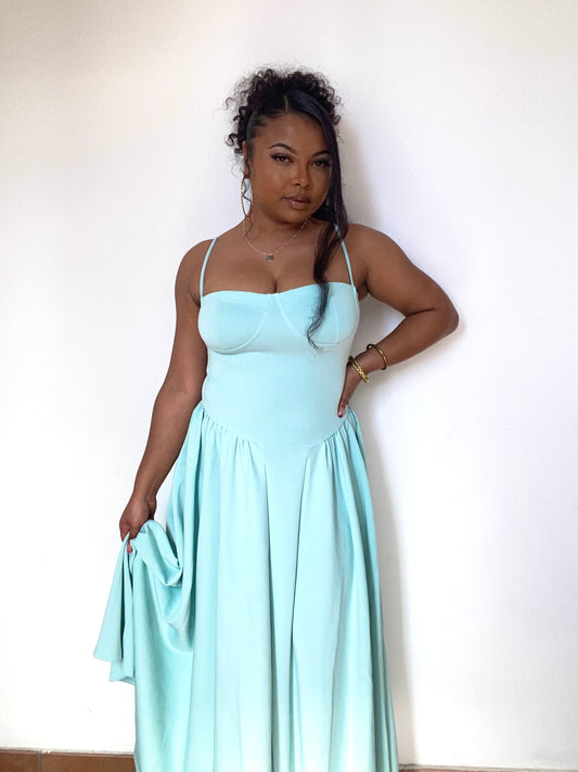 Robe Colyne turquoise